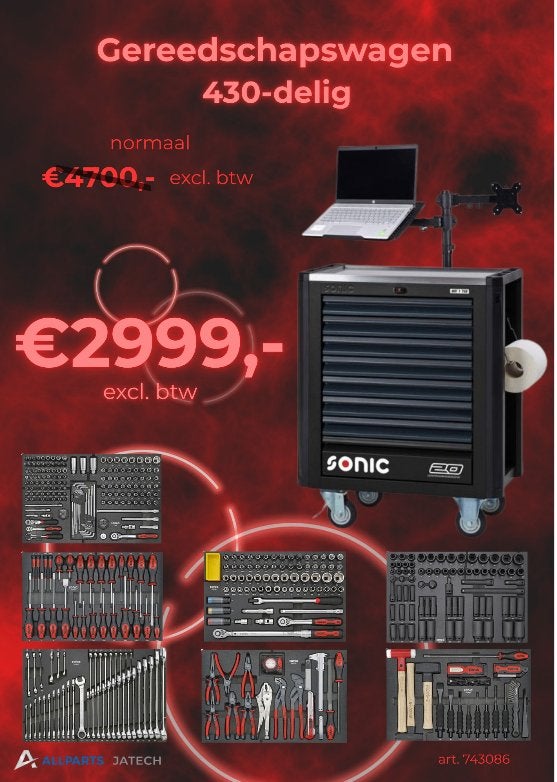 sonic gereedschapswagen 743086  2999.00 ex btw, Auto diversen, Ophalen of Verzenden, Nieuw