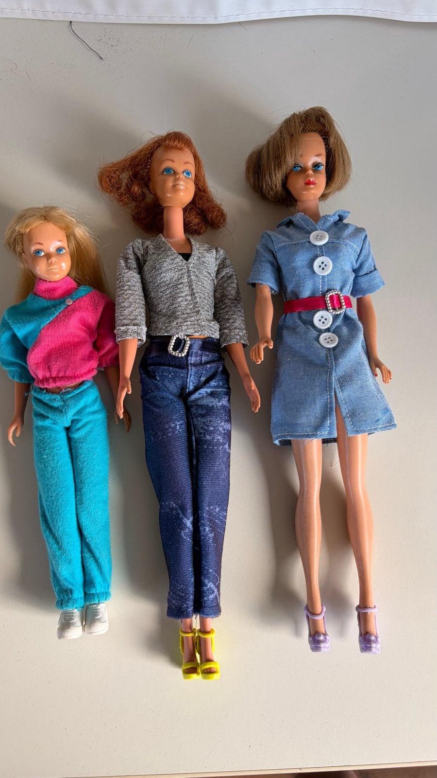 Verzameling vintage poppen jaren 60/70 – Barbie / Skipper, Verzamelen, Ophalen of Verzenden, Gebruikt, Pop