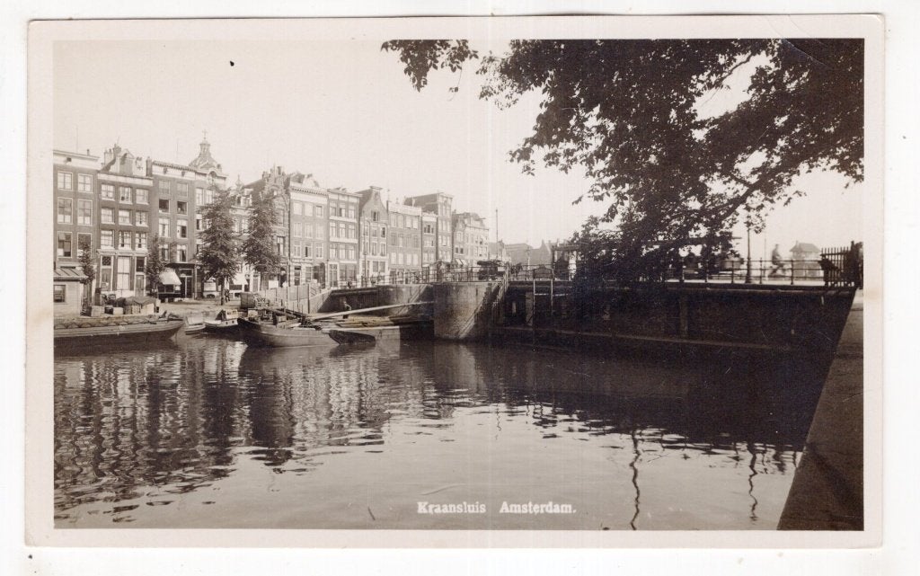 Amsterdam Fotokaart Kraansluis, Ophalen, 1920 tot 1940, Noord-Holland