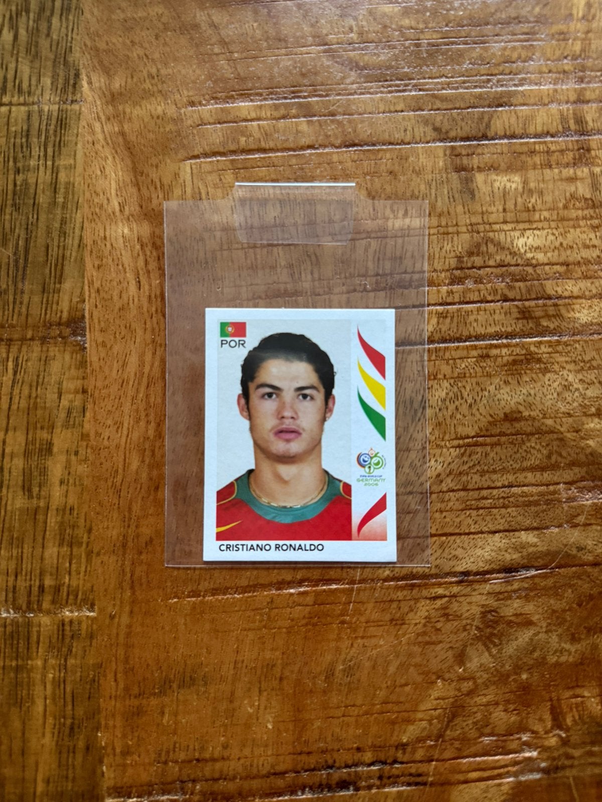 Panini Cristiano Ronaldo CR7 WK 2006 Sticker ROOKIE, Ophalen of Verzenden, Zo goed als nieuw, Buitenlandse clubs, Poster, Plaatje of Sticker