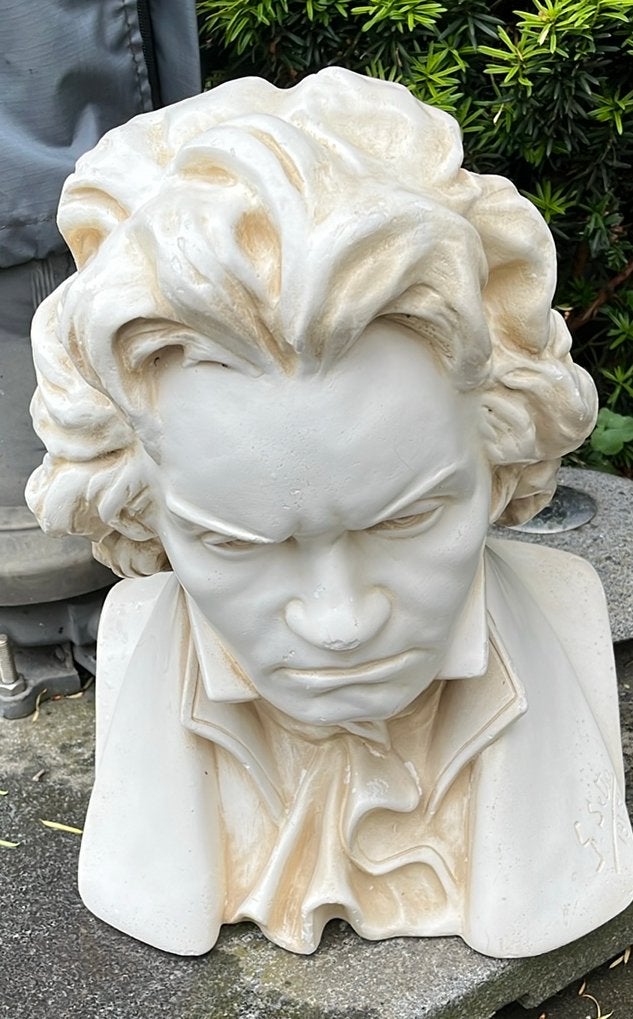 groot buste beeld van BEETHOVEN g.Setto, Ophalen, Zo goed als nieuw, Pop, Beeldje of Miniatuur