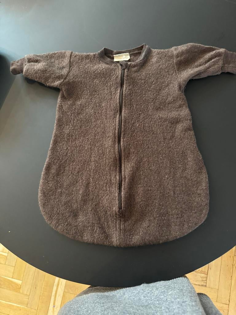 Unaduna x Engel slaapzak maat 50-56 van wolfleece, Ophalen, Zo goed als nieuw, Minder dan 70 cm, Slaapzak