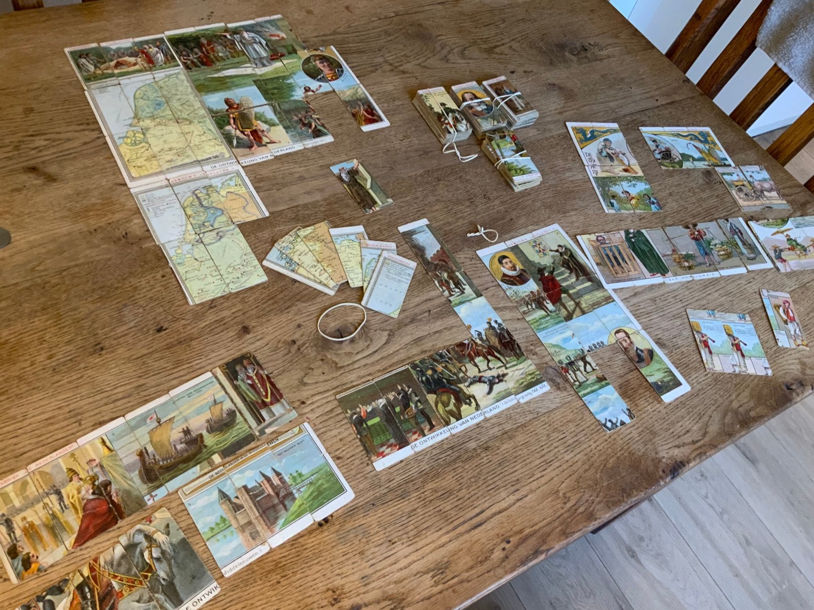 Lindeboom Legplaten Puzzel Ontwikkeling van Nederland, Antiek en Kunst, Ophalen of Verzenden