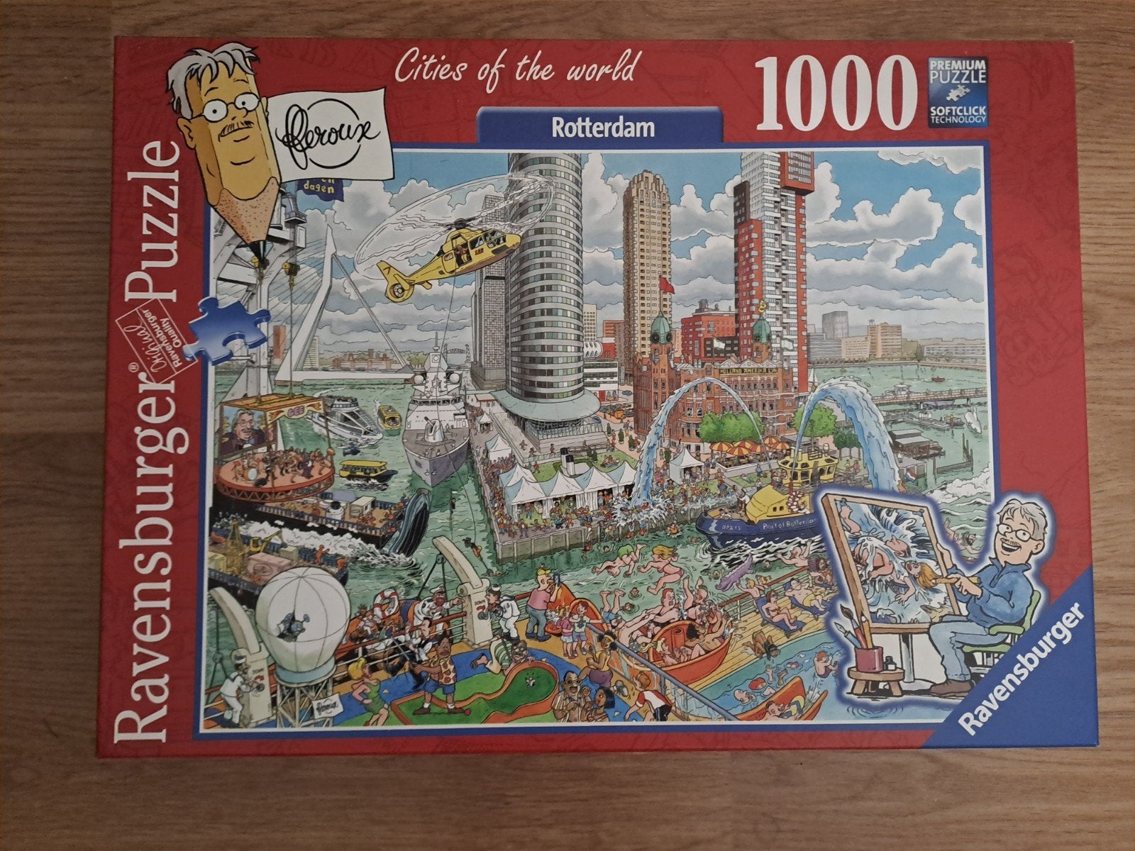 Ravenburger puzzel, Rotterdam,1000 stukjes, Ophalen of Verzenden, 500 t/m 1500 stukjes, Zo goed als nieuw, Legpuzzel