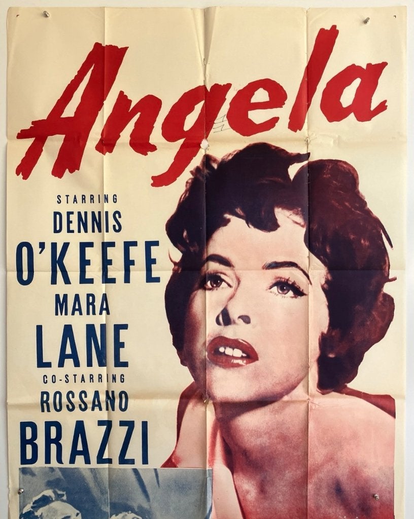 Angela (1954) - Originele filmposter, Verzenden, A1 t/m A3, Film en Tv, Rechthoekig Staand