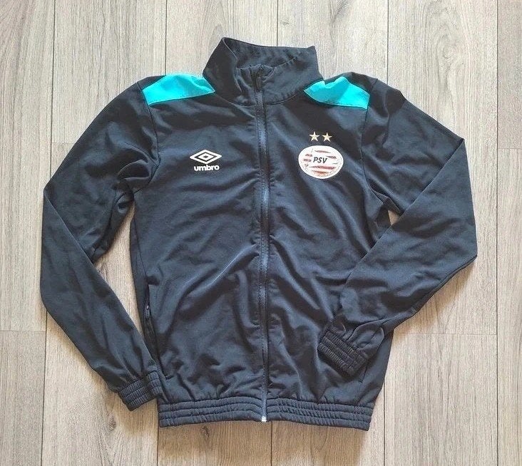 Umbro PSV trainingsjack zwart groen maat S, Zwart, Ophalen of Verzenden, Zo goed als nieuw, Voetbal