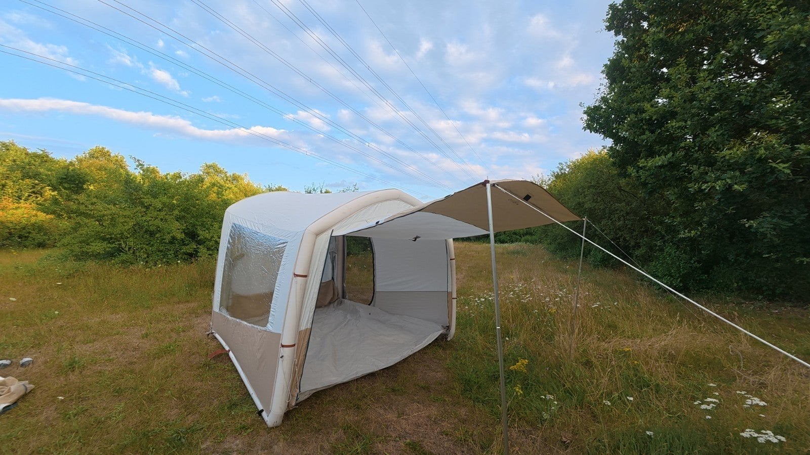 Quechua Base Connect Air Seconds Fresh opblaasbare tent, Ophalen of Verzenden, Zo goed als nieuw, Tot en met 4