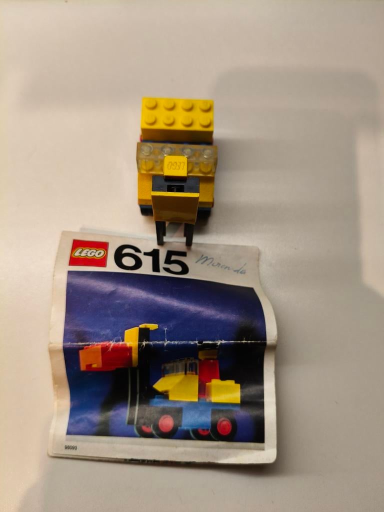 Vintage LEGO 615 Vorkheftruck met instructieboekje, Kinderen en Baby's, Speelgoed | Duplo en Lego, Gebruikt, Lego, Complete set