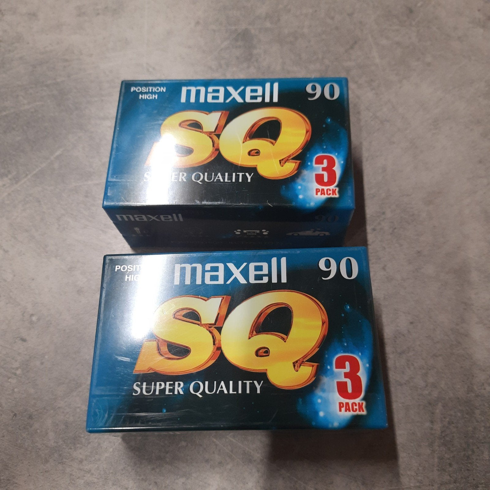 2 x 3 pack Maxell SQ 90 Super Quality Cassettebandjes - 3-pa, 2 t/m 25 bandjes, Overige genres, Ophalen of Verzenden, Nieuw in verpakking