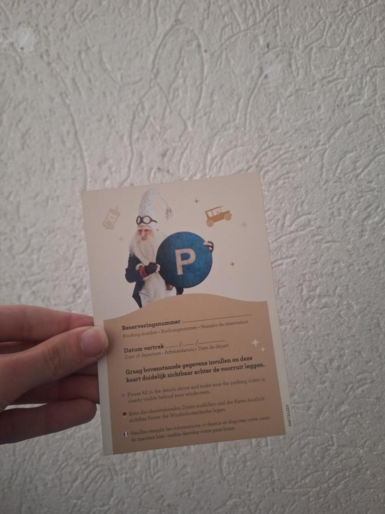 Efteling parkeerkaart (niet te gebruiken in het park), Ophalen of Verzenden, Nieuw, Gebruiksvoorwerp