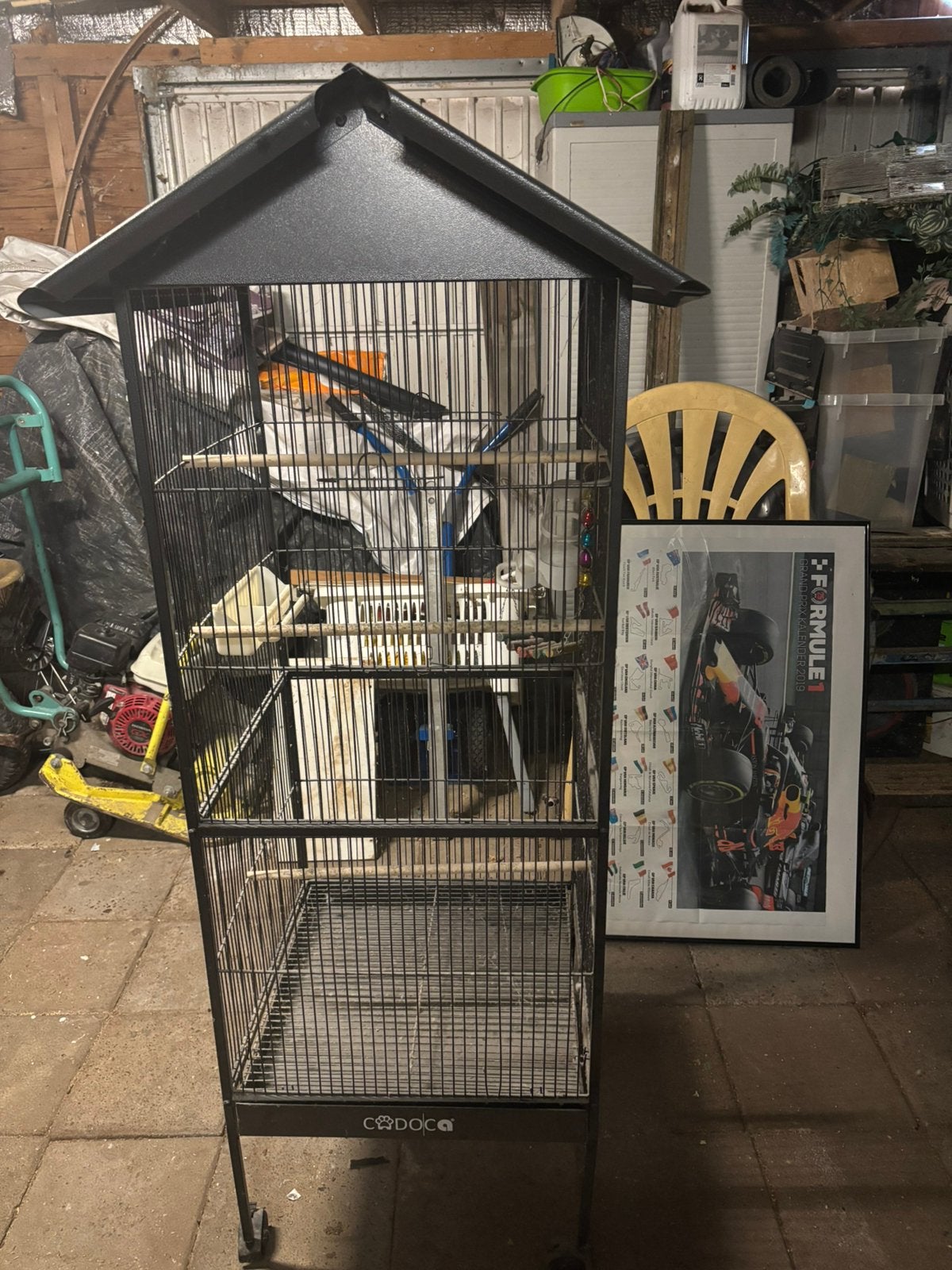 Vogelkooi van cadoca, Ophalen, Zo goed als nieuw, Metaal, Vogelkooi