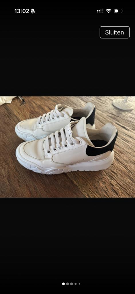 Alexander McQueen sneakers 36, Kleding | Dames, Schoenen, Ophalen of Verzenden, Zo goed als nieuw, Wit, Sneakers of Gympen