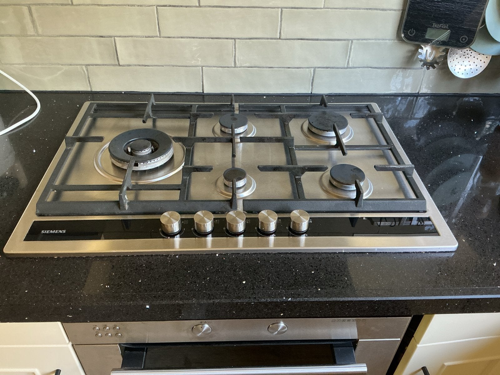 Siemens inbouw gaskookplaat - 56 cm nisbreedte, Witgoed en Apparatuur, Kookplaten, Gebruikt, Ophalen of Verzenden, Inbouw, Gas