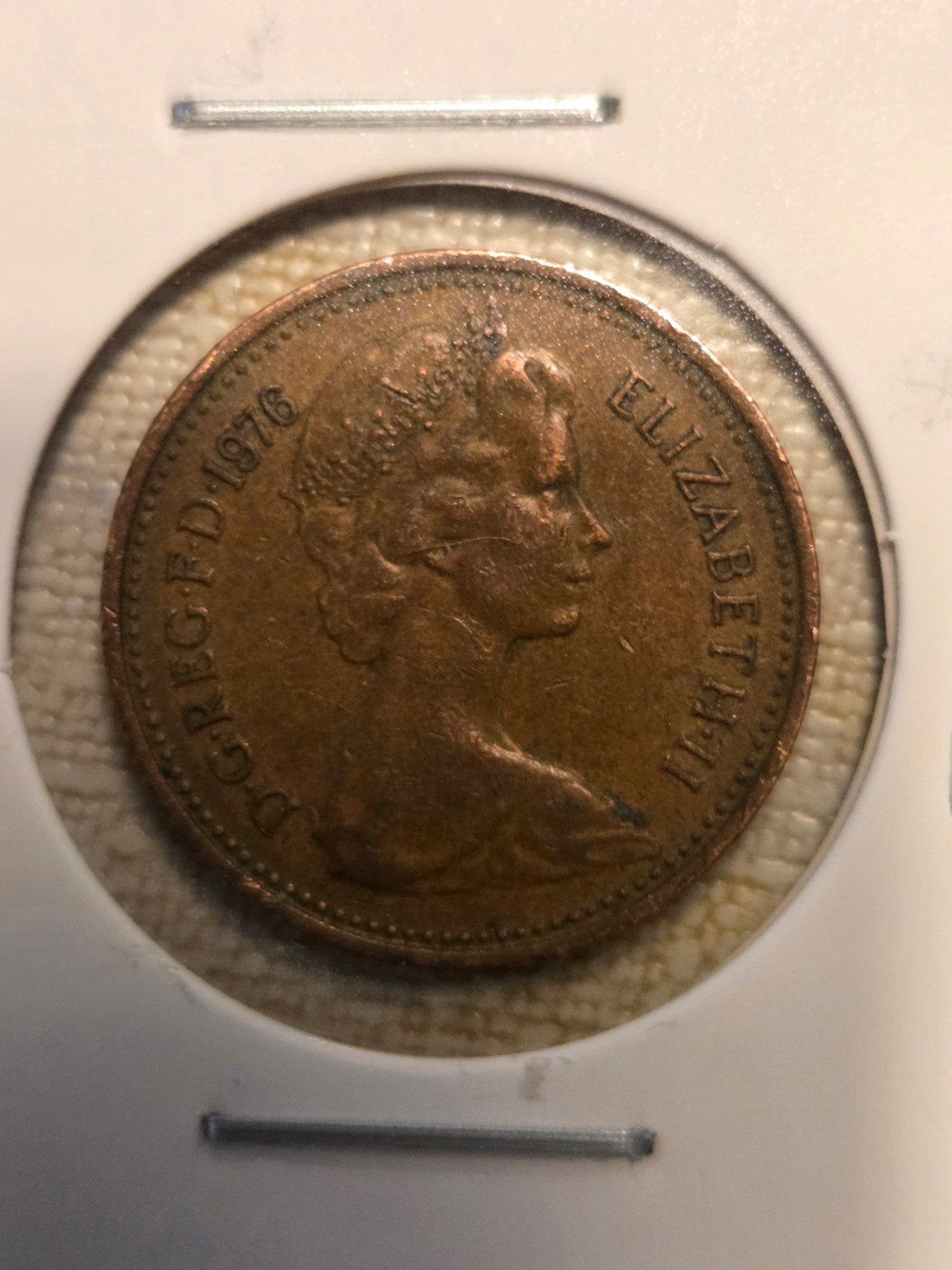 Britse 1 New Penny munt uit 1976, Ophalen of Verzenden, Overige landen, Losse munt