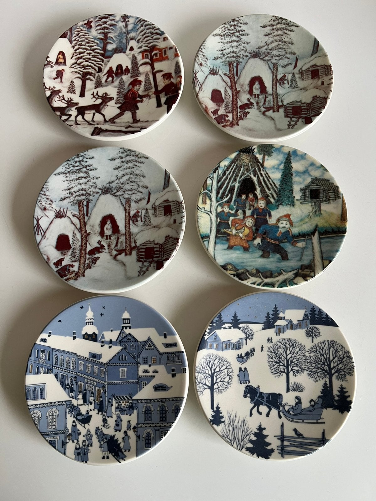 ARABIA Finland Lapland Wandbordjes Lapland Sami Per Stuk, Antiek en Kunst, Ophalen of Verzenden