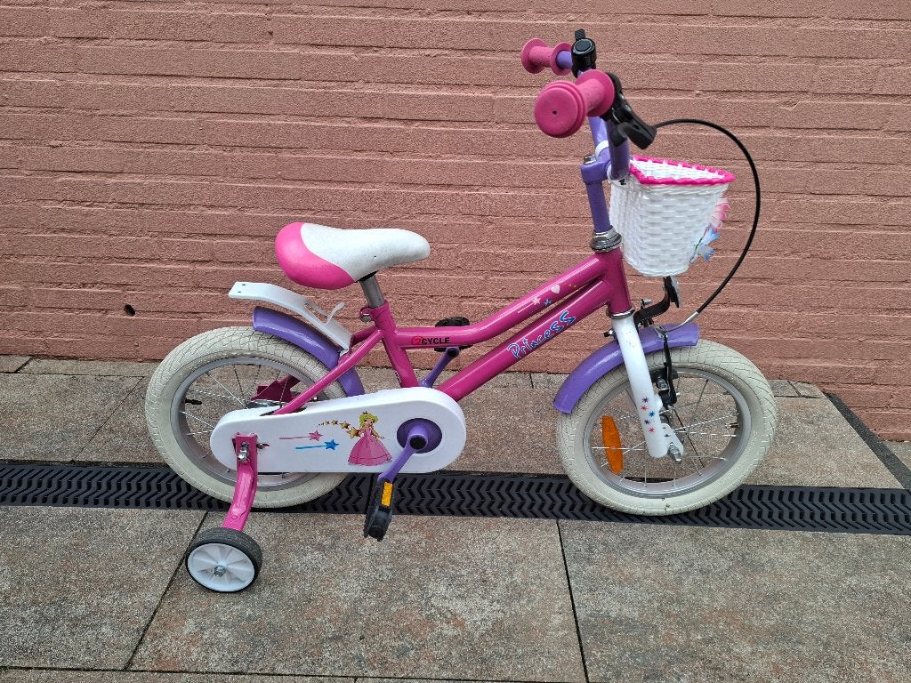 Meisjesfiets 14 inch, Terugtraprem, Gebruikt, 14 inch of minder, Ophalen