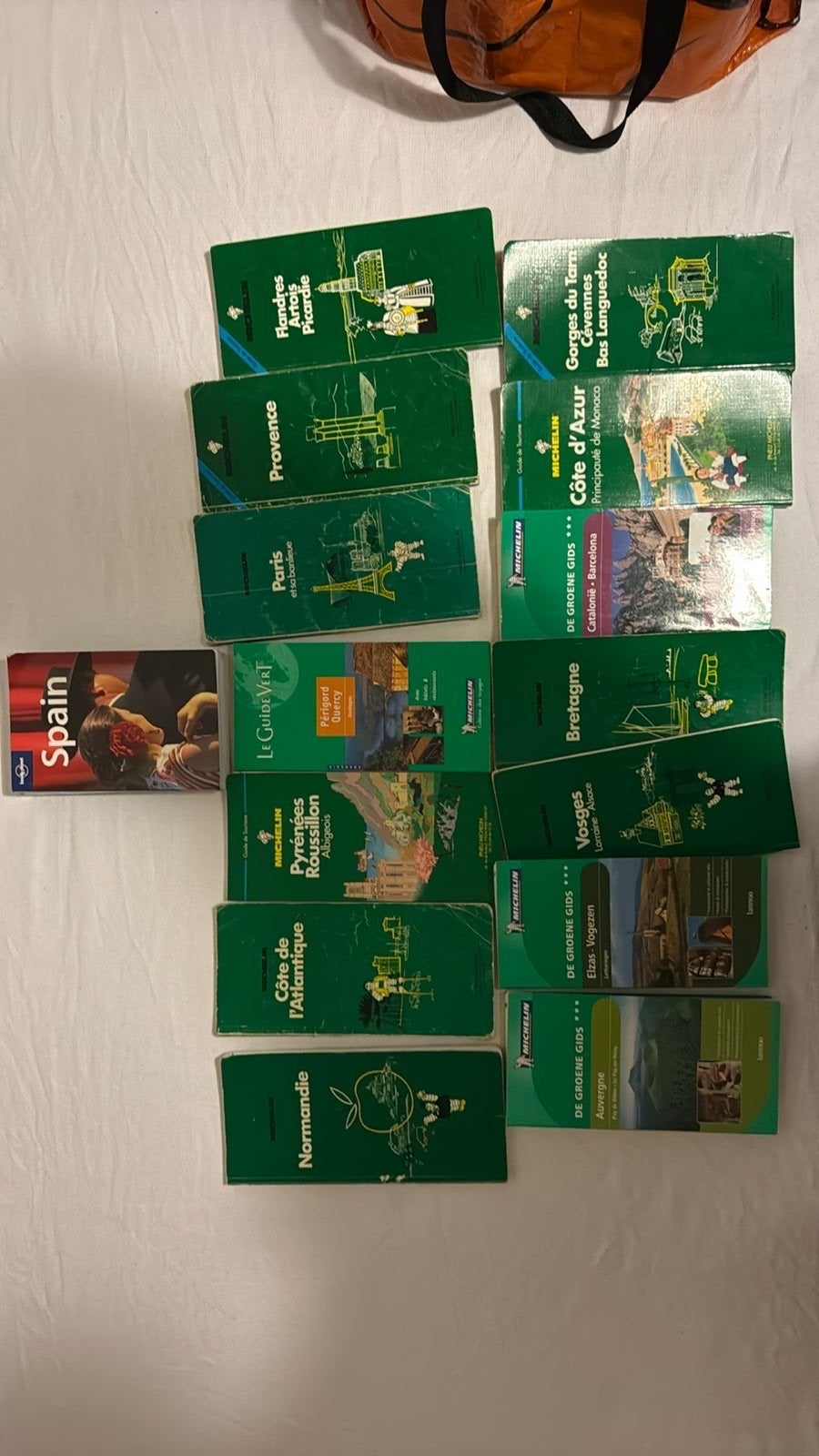 Grote collectie Michelin reisgidsen en Groene Gidsen, Boeken, Gelezen, Michelin, Verzenden, Europa