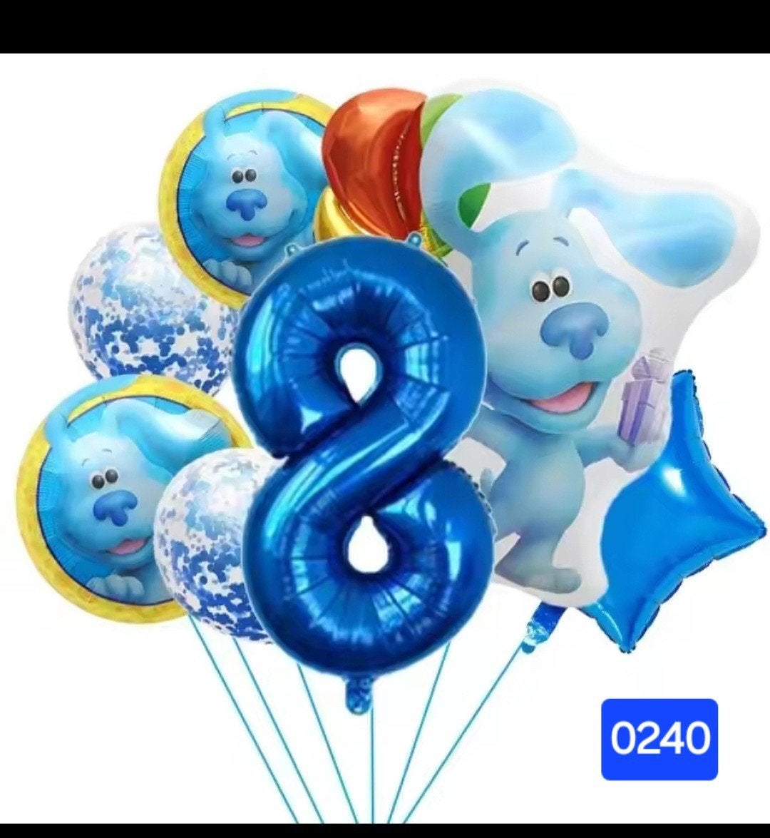 Nieuw: Blue's Clues & You! Ballonnen Set - Verjaardag 8 Jaar, Ophalen of Verzenden, Nieuw, Versiering, Verjaardag