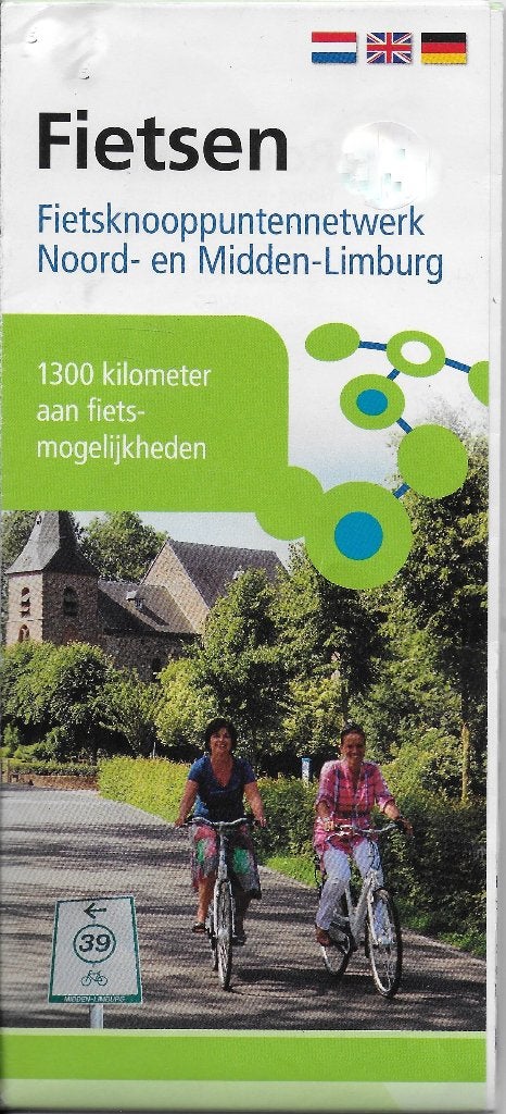 fr44: Fietskaart / plattegrond -- noord en midden Limburg, Gelezen, 2000 tot heden, Ophalen of Verzenden, Landkaart