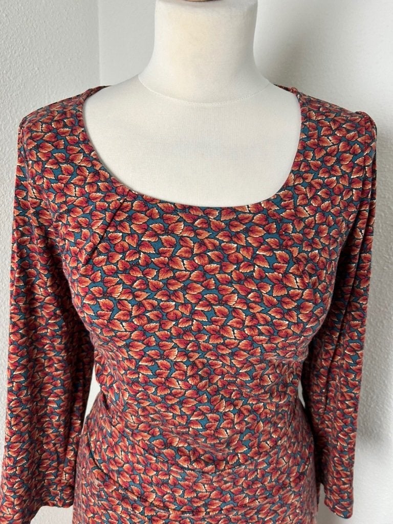King Louie maat XL prachtige herfst mona jurk 2642, Maat 46/48 (XL) of groter, Ophalen of Verzenden, Zo goed als nieuw, Knielengte