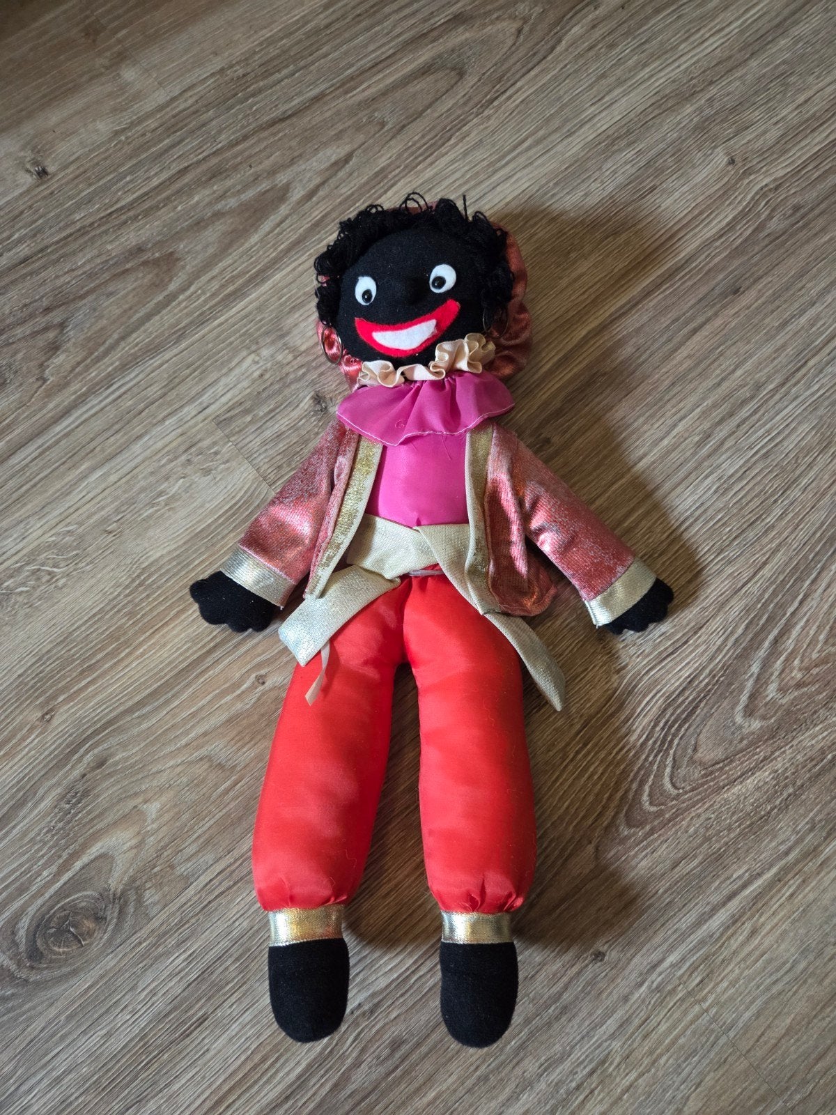 Piet pop met jute zak - Sinterklaas decoratie, Gebruikt, Overige merken, Overige karakters, Overige typen