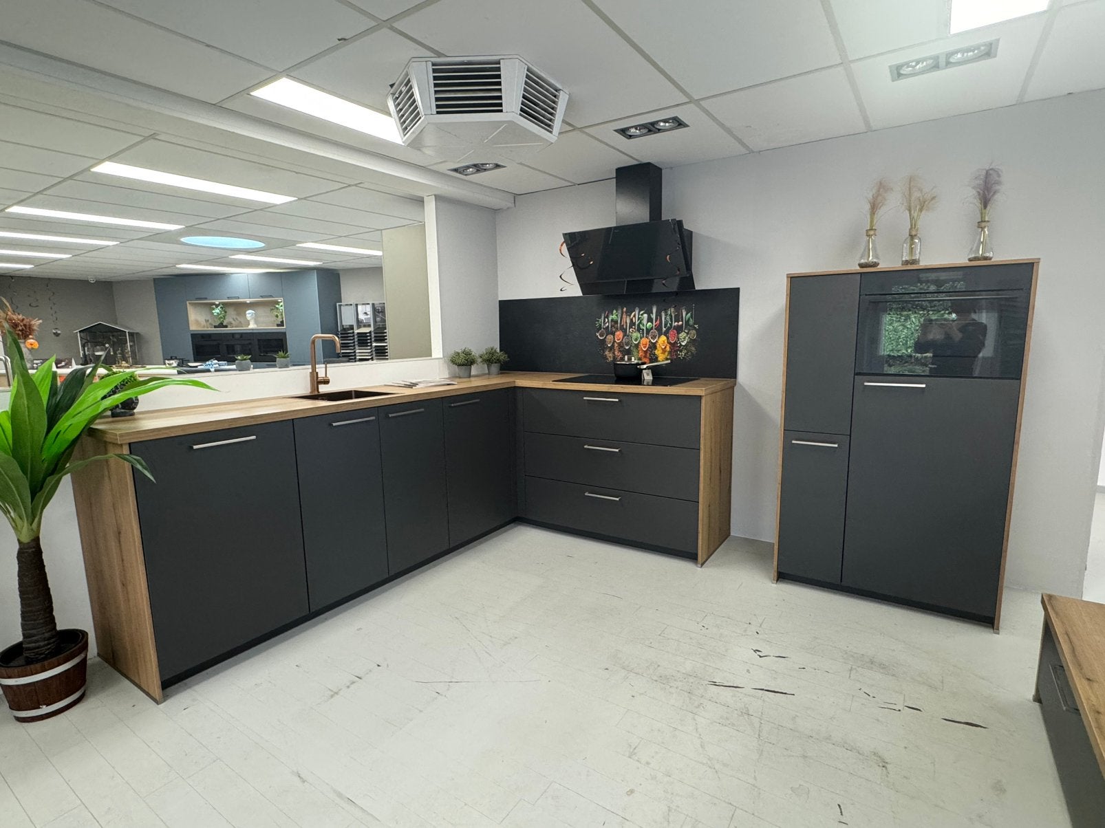 Nolte showroom keuken incl garantie en luxe apparatuur, Ophalen, Overige kleuren, Hoekkeuken, Nieuw