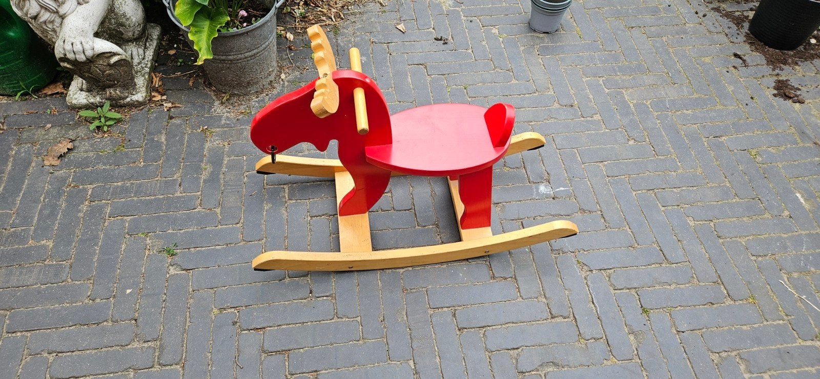 Hobbelpaard/rendier ikea, Ophalen, Gebruikt