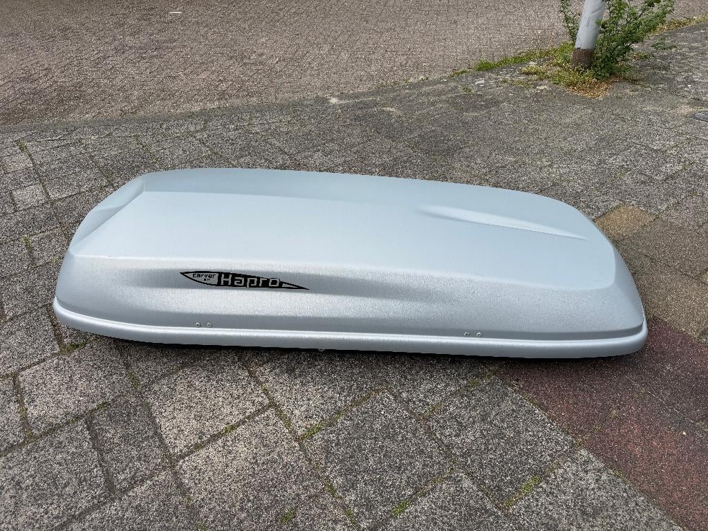 HAPRO Carver 6.4 dakkoffer skibox 80 kg laadvermogen, Auto diversen, Ophalen, Zo goed als nieuw