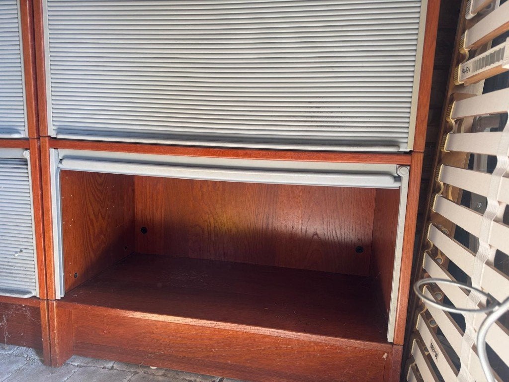 archief kast, Ophalen, Gebruikt, Teakhout, 50 tot 100 cm