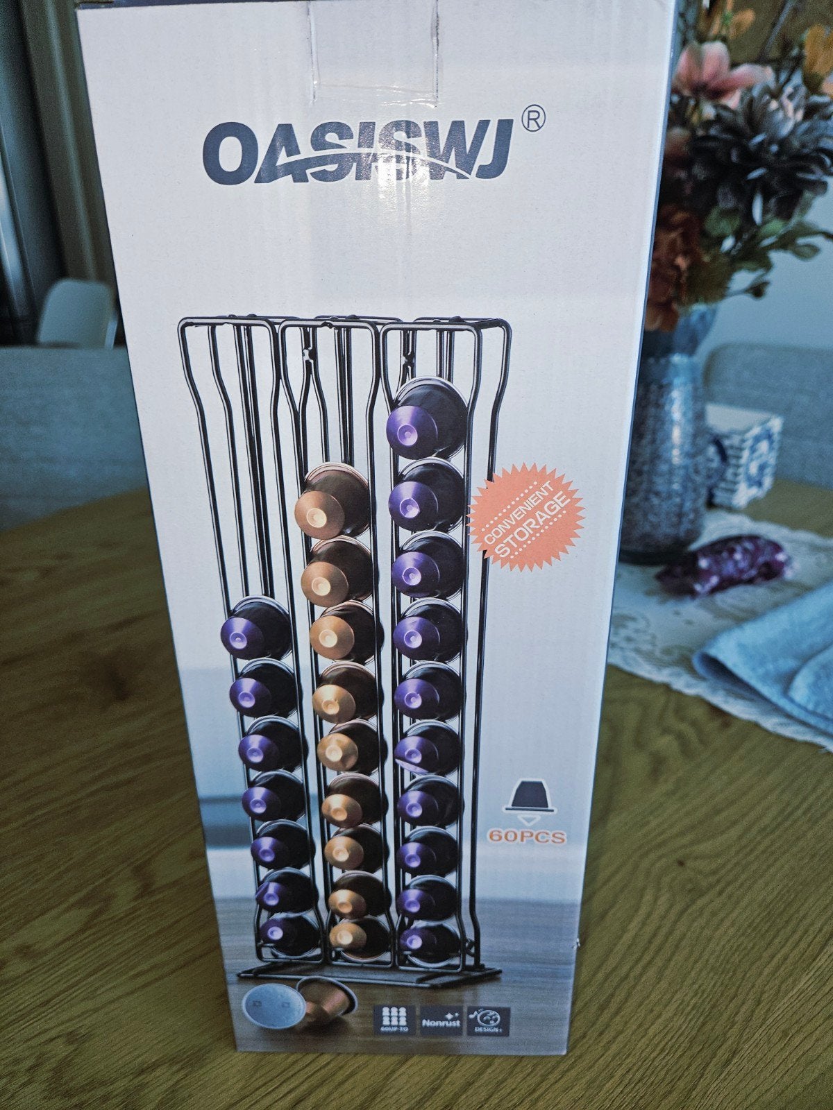 Nespresso Koffiecup Houder Zwart - 60 Stuks, Ophalen of Verzenden, Nieuw