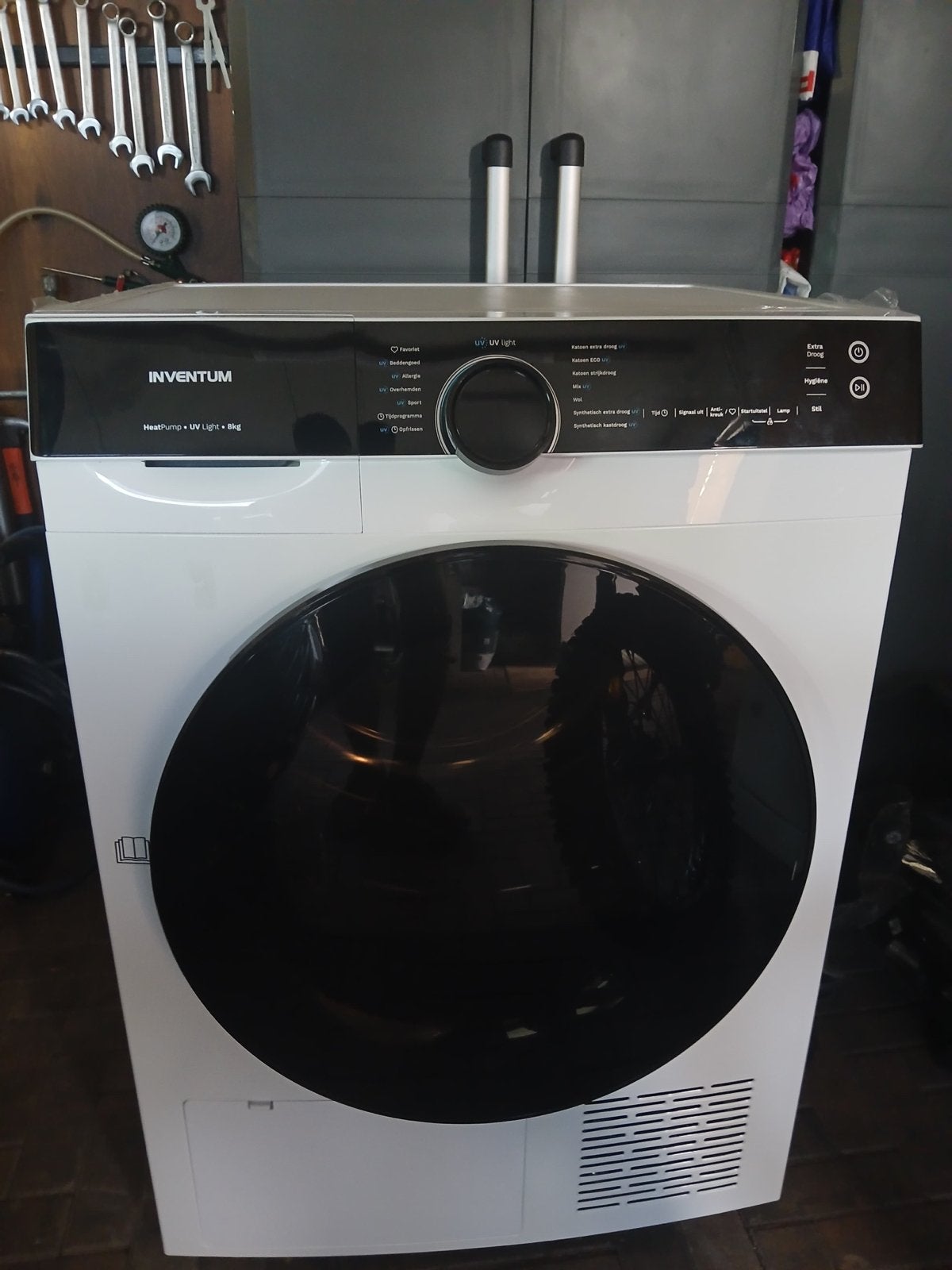 Inventum Warmtepompdroger 8kg, Witgoed en Apparatuur, Wasdrogers, Ophalen, 8 tot 10 kg, Zo goed als nieuw, 85 tot 90 cm