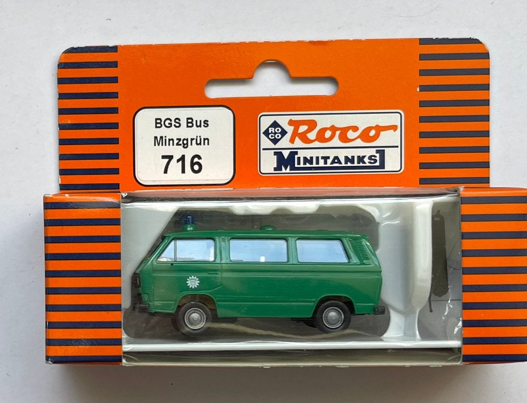 Roco Minitanks 716: Volkswagen T3 Bundesgrenzschutz - BGS, Hobby en Vrije tijd, Modelauto's | 1:87, Ophalen of Verzenden, Zo goed als nieuw