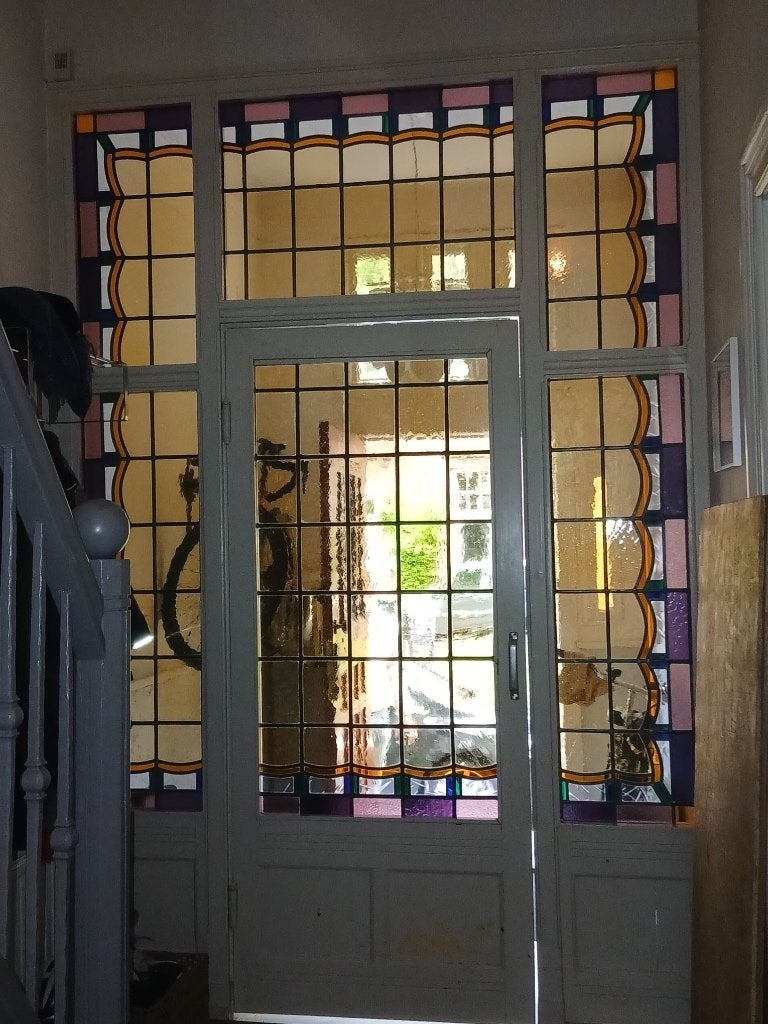 Glas in lood raam, deur of voorzetraam, Ophalen, Nieuw, Glas