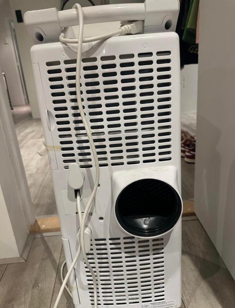 Mobiele airco - Amcor - Wit, Witgoed en Apparatuur, Airco's, Gebruikt, Mobiele airco, Minder dan 60 m³, 3 snelheden of meer, Koelen en Ontvochtigen