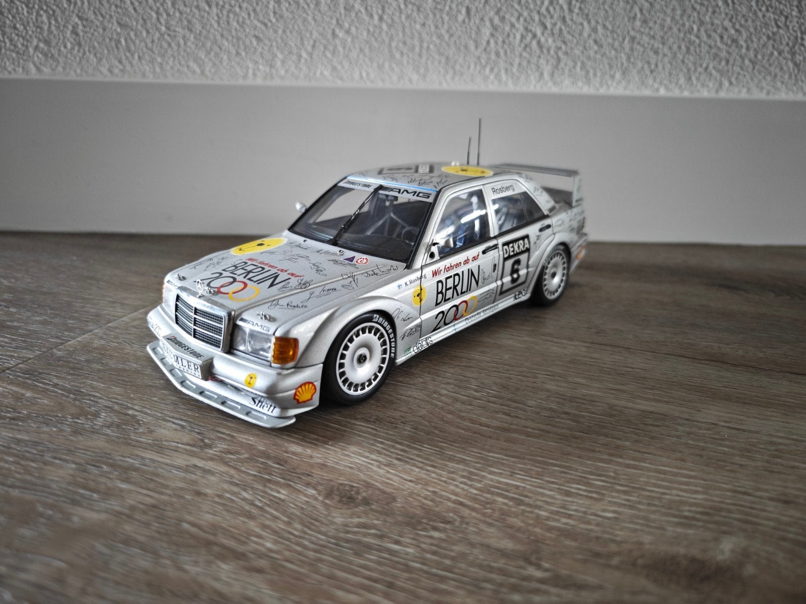 Autoart Mercedes-Benz 190E 2.5-16v EVO DTM 1992 #6 89231, Hobby en Vrije tijd, Modelauto's | 1:18, Ophalen, Gebruikt, Auto, Autoart