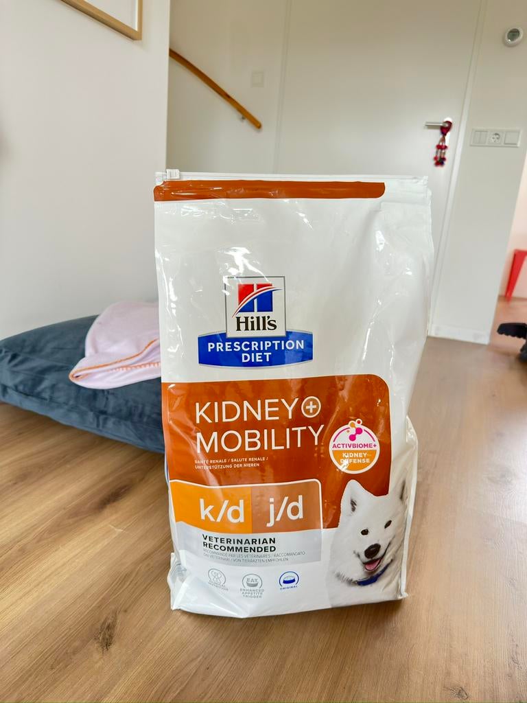 Hill's Prescription Diet Kidney + Mobility (k/d + j/d), Ophalen, Hond