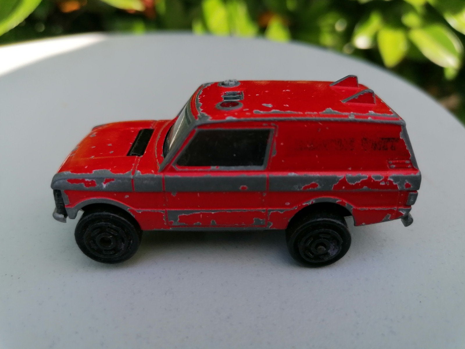 Vintage Matchbox Range Rover Speelgoedauto Rood, Ophalen of Verzenden, Gebruikt