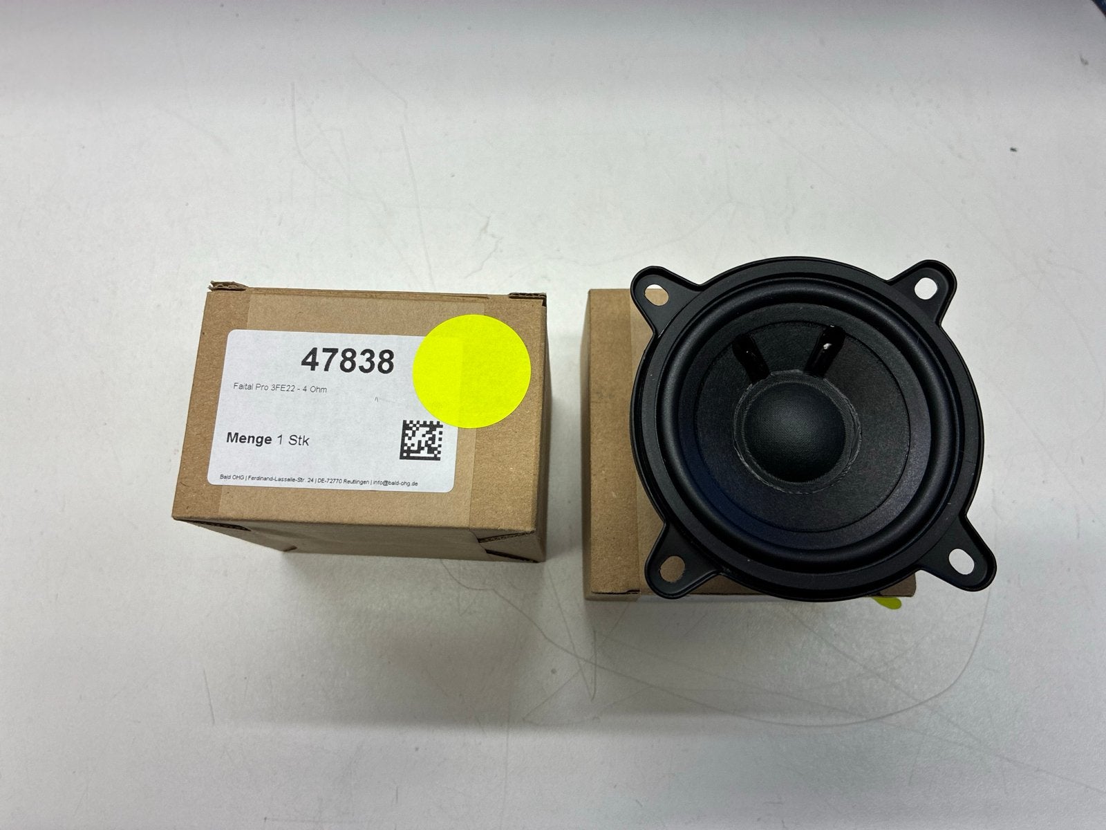 Faital Pro 3FE22 40W 4 Ohm Speaker - Nieuw in doos, Ophalen of Verzenden, Nieuw