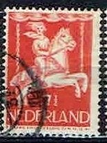 Nederland 1946 nrs. 471 Kinderzegel Draaimolen Kermis GEST1, Postzegels en Munten, Verzenden, Gestempeld, Overige thema's