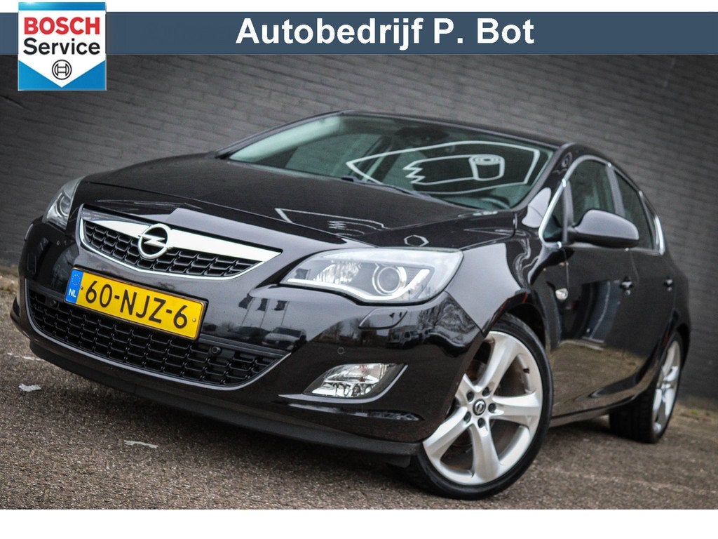 Opel Astra 1.6 Turbo Sport v. 7.450,- NU 6.950,- (bj 2010), Voorwielaandrijving, Euro 5, Gebruikt, Zwart
