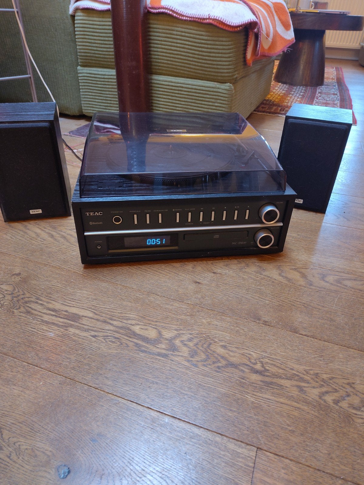 TEAC Platenspeler met CD/Bluetooth en speakers, Overige merken, Gebruikt, Automatisch, Ophalen of Verzenden