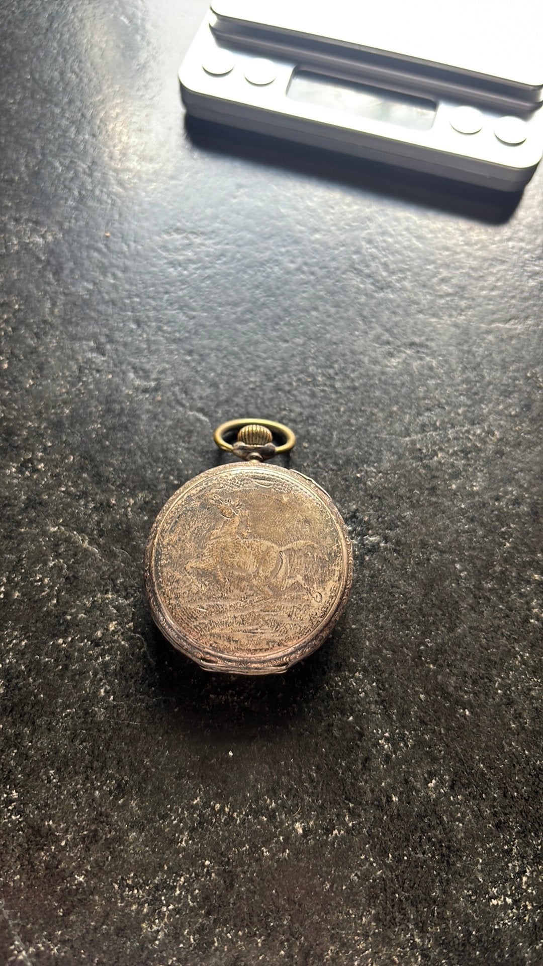 Antiek zilveren zakhorloge 0.800 Ancre à Rubis, Ophalen of Verzenden, Zilver, Overige merken