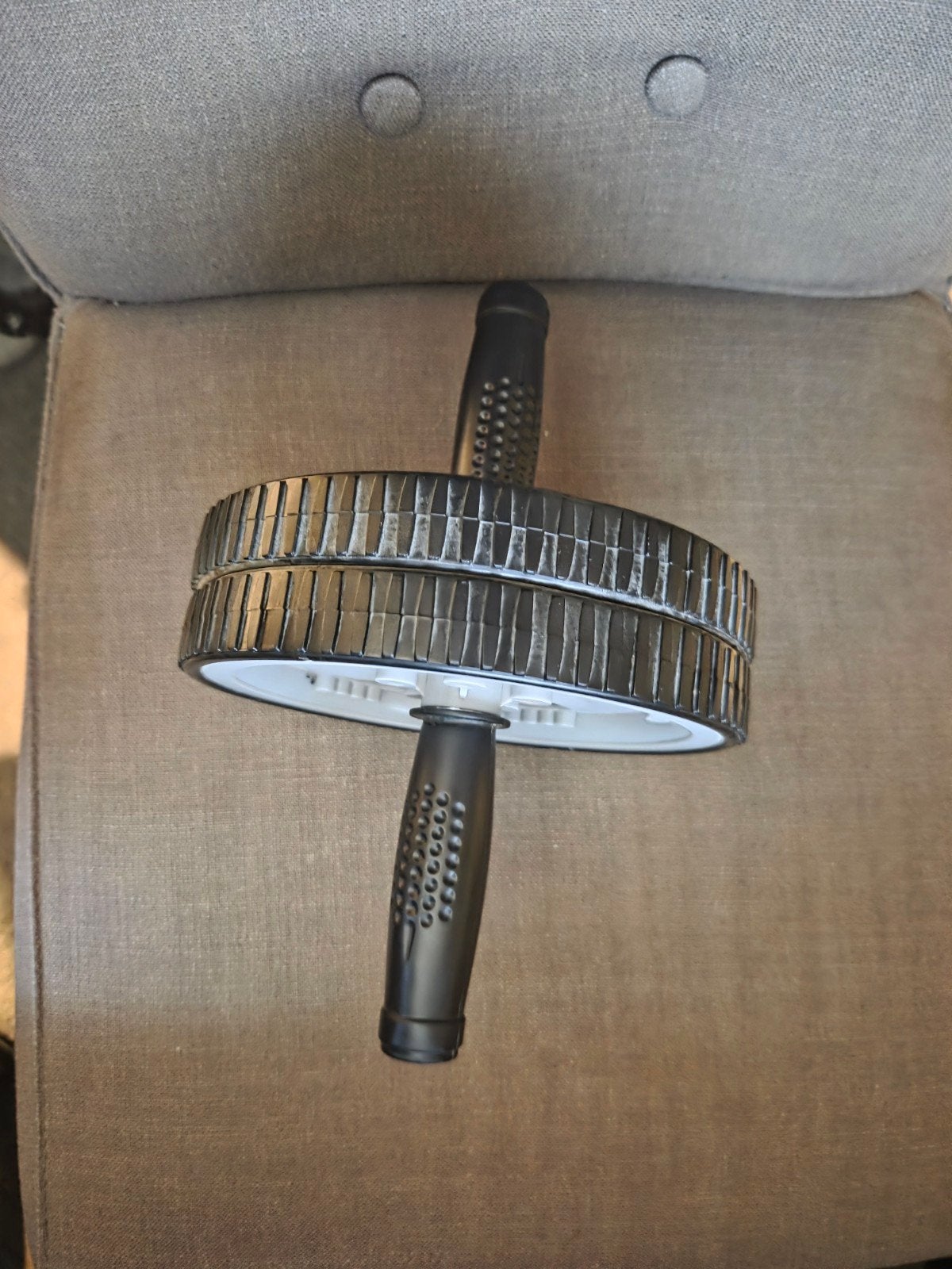Buikspierwiel / Ab roller, Sport en Fitness, Fitnessmaterialen, Ophalen, Gebruikt, Buik, Buikspierwiel