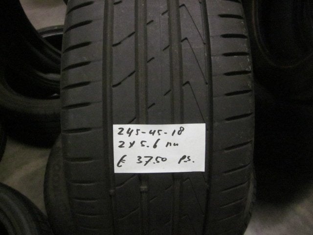 245 45 18 Hankook Ventus S1 Evo 2 zomerbanden, 18 inch, Ophalen of Verzenden, Band(en), Personenwagen