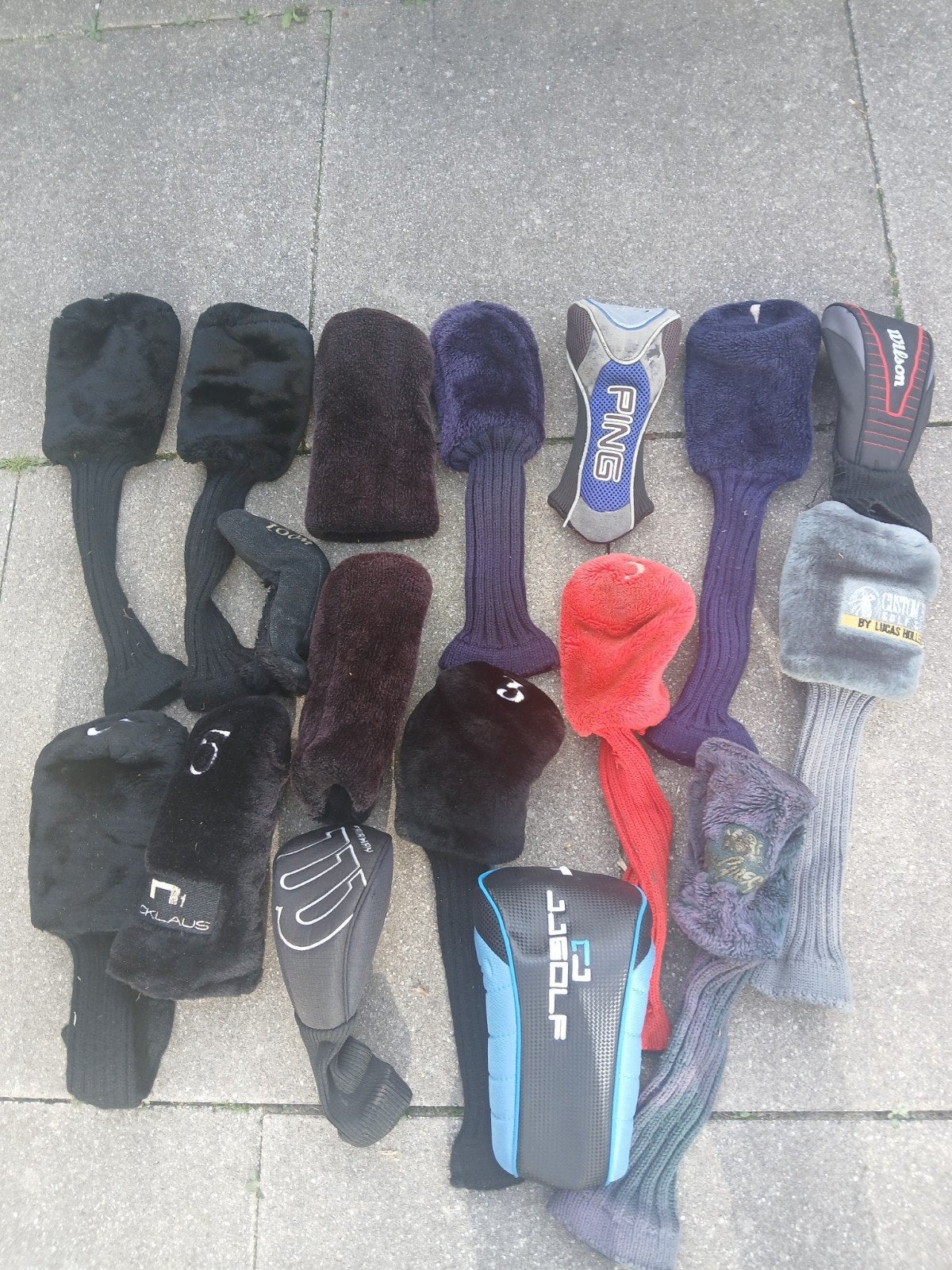 Diverse golfclub headcovers - Bescherm je clubs!, Ophalen of Verzenden, Gebruikt, Overige typen, Overige merken