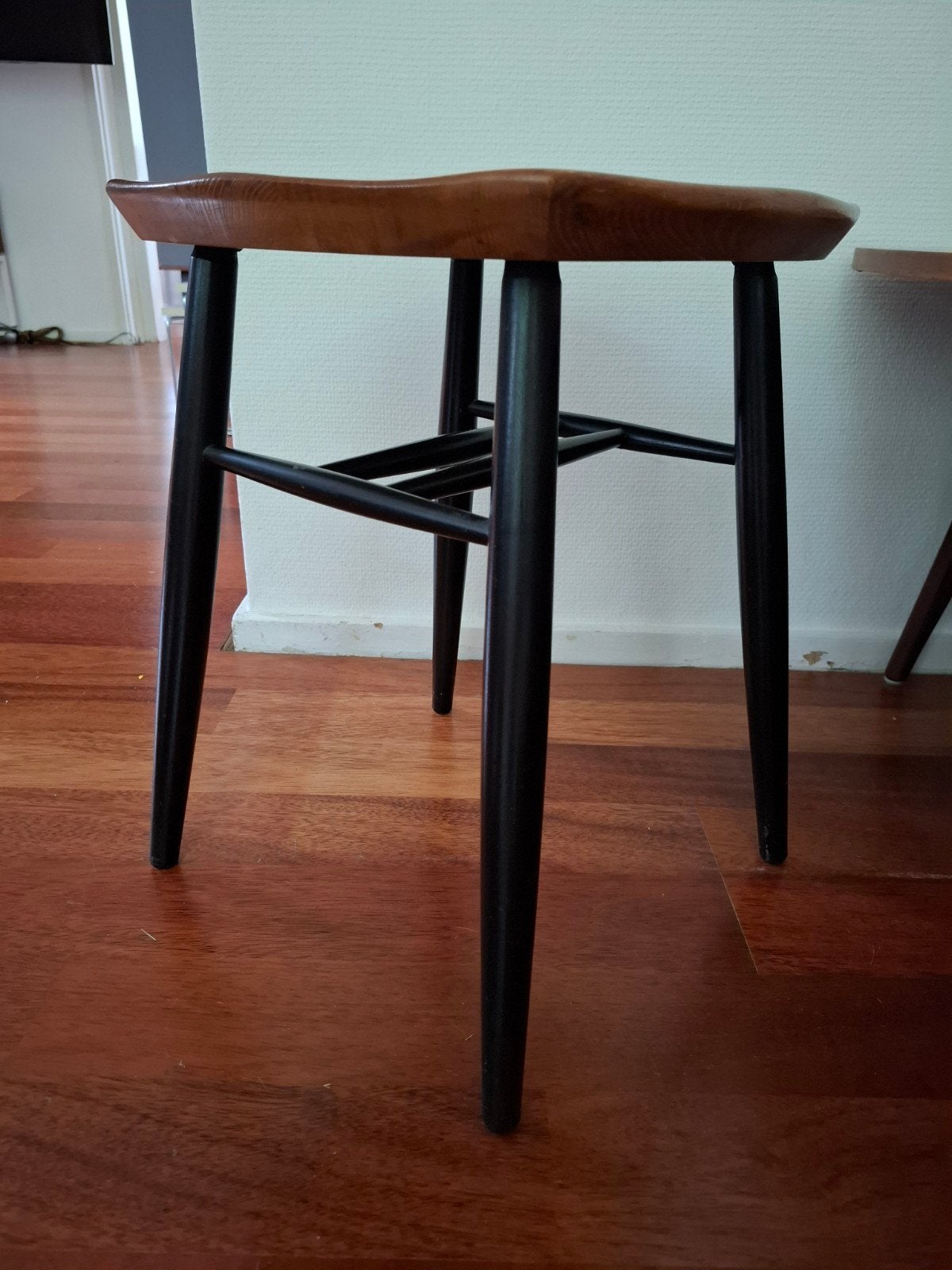 Vintage Tapiovaara kruk, Ophalen, Gebruikt, Scandinavisch design, Vintage, Mid-century modern, Bruin