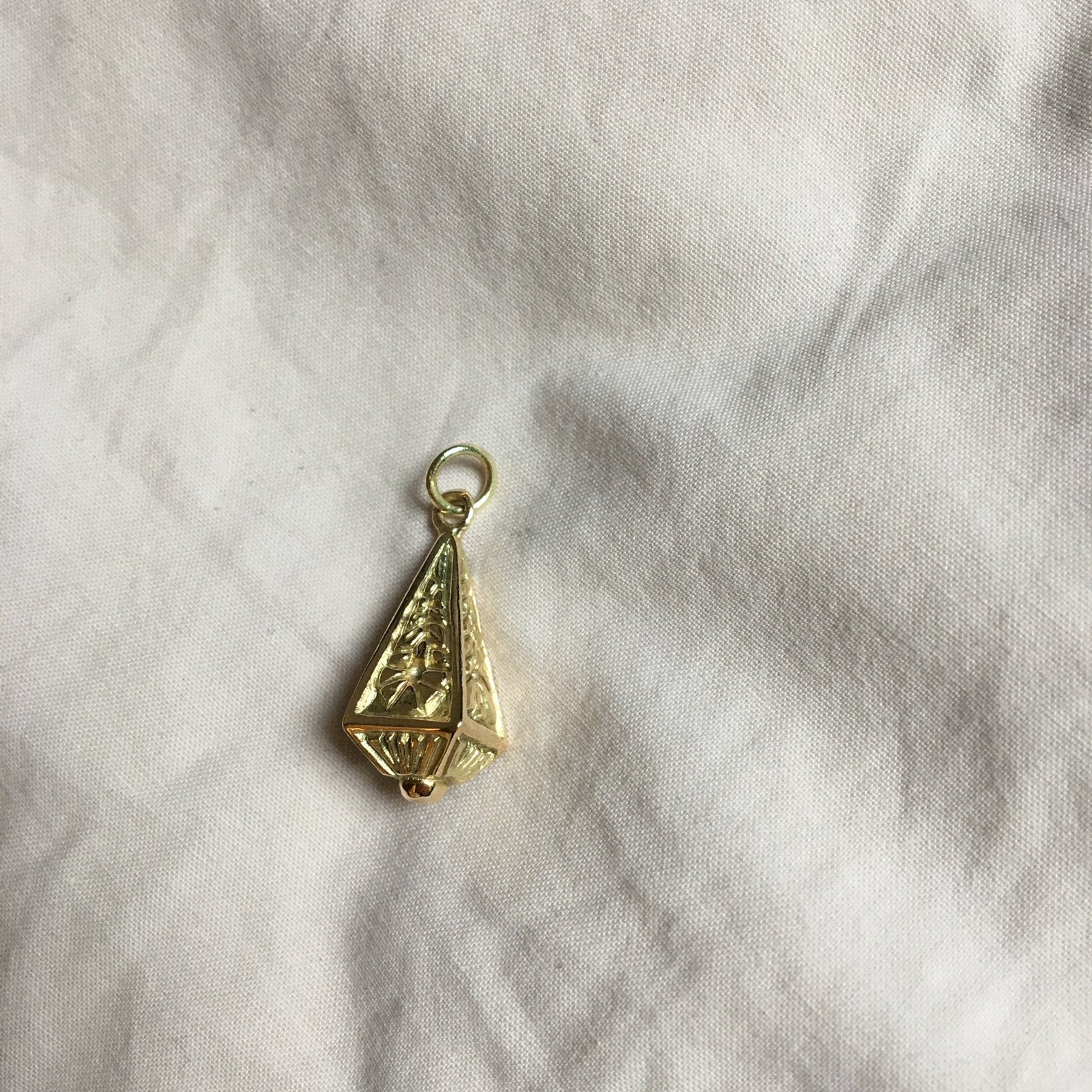 gouden hanger rosa de weerd eden pendulum, Verzenden