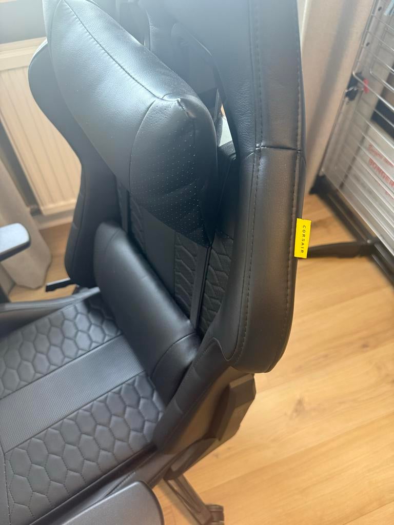 Corsair TC100 Relaxed Gaming stoel - Zwart - Zo goed als nie, Huis en Inrichting, Stoelen, Ophalen, Kunststof, Zwart, Zo goed als nieuw