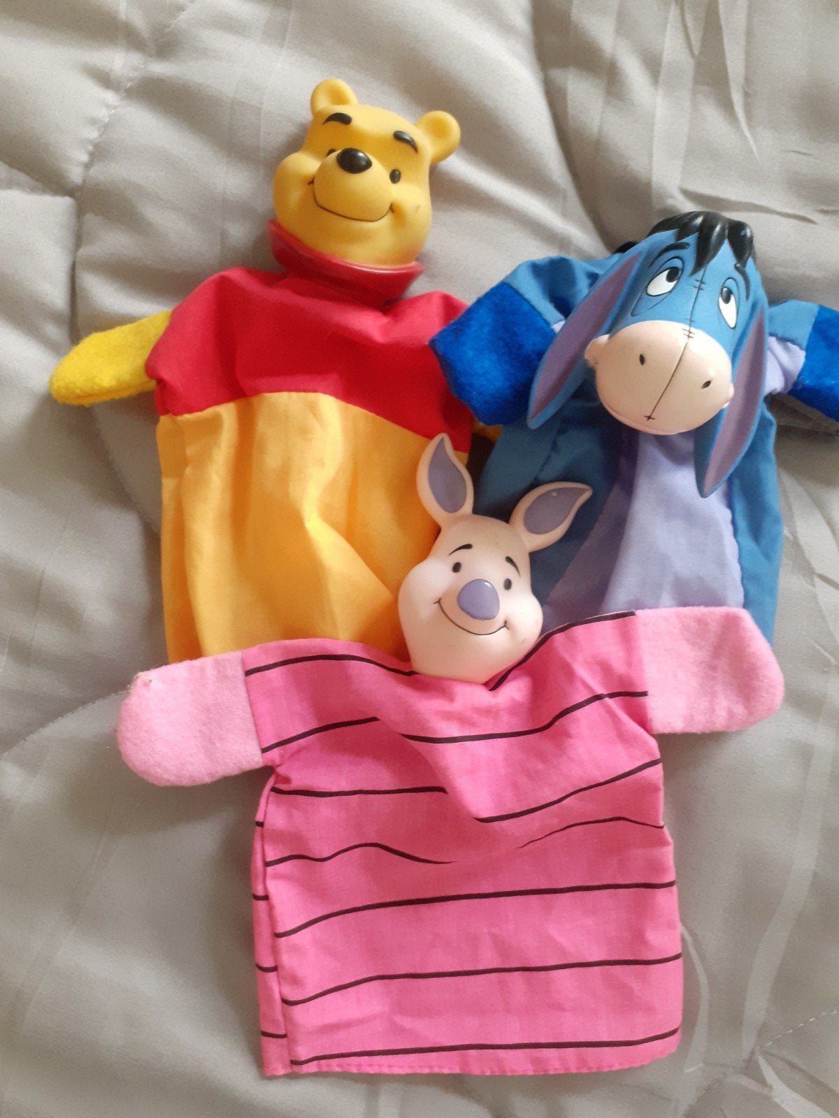 Winnie the Pooh handpoppen, Ophalen of Verzenden, Winnie de Poeh of vrienden, Zo goed als nieuw, Beeldje of Figuurtje