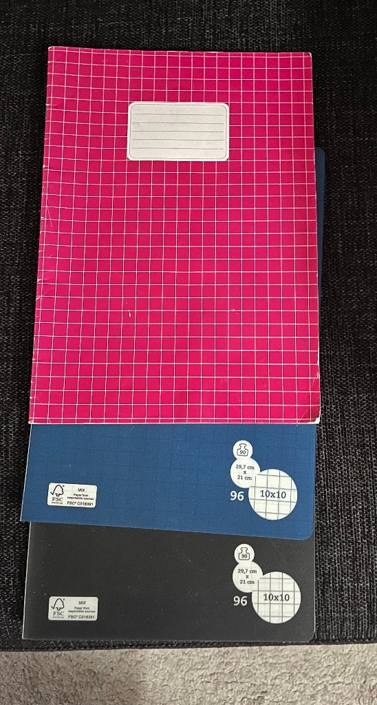ruitjes schriften, Ophalen of Verzenden, Nieuw